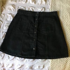 Urban Outfitters black jean skirt